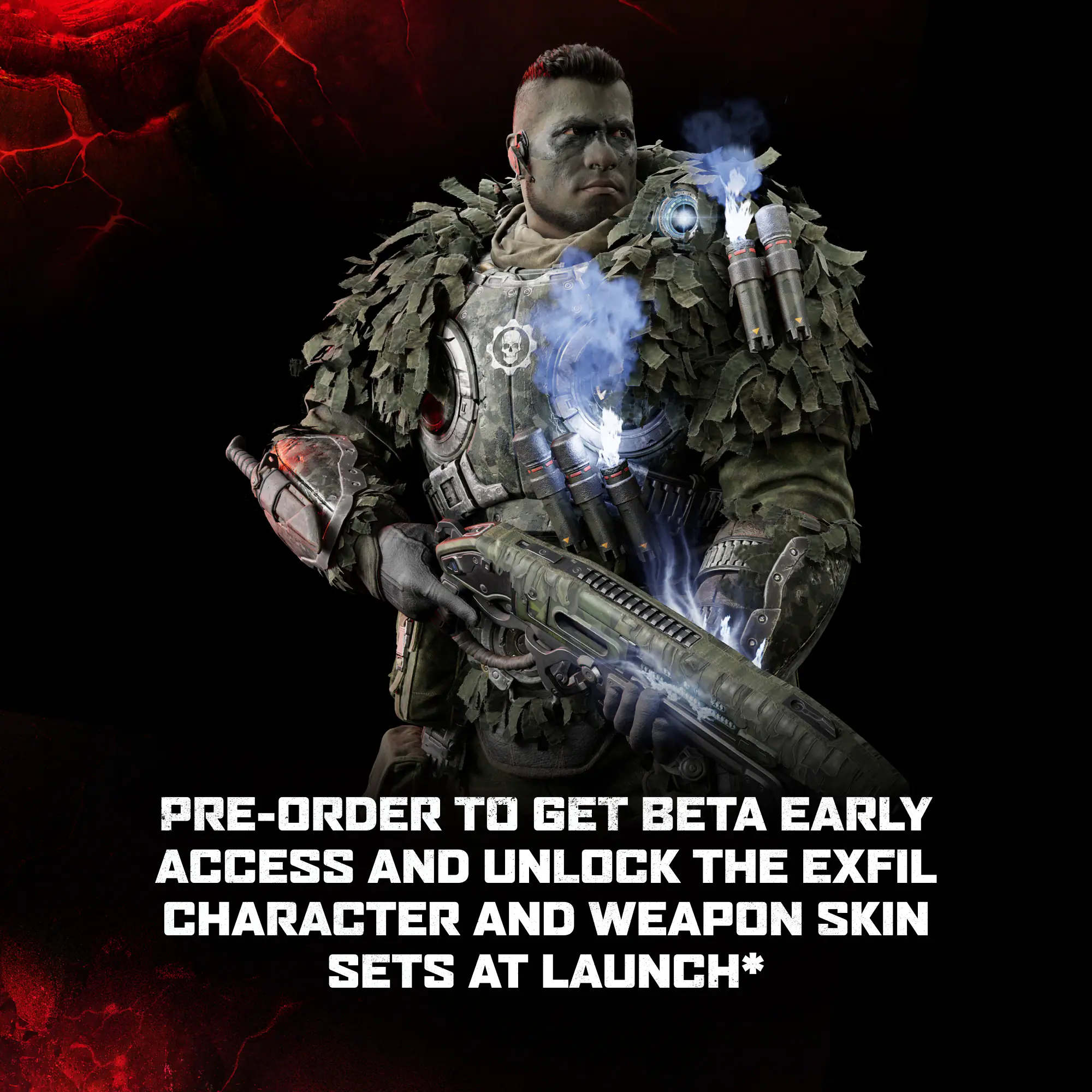 PRE-ORDER TO GET BETA EARLY ACCESS AND UNLOCK THE EXFIL CHARACTER AND WEAPON SKIN SETS AT LAUNCH*