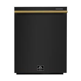 Forno Appliances - Pozzo 24" Top Control Built-In Stainless Steel Tub Dishwasher with 3rd Rack and 49dBA - Black
