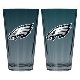 The Memory Company - Philadelphia Eagles Two-Pack 16oz. Ombre Pint Glass Set - Multicolor