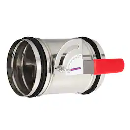 Unique Bargains - 4 Inch HVAC Duct Manual Volume Backdraft Damper, Adjustable Airflow Ducting Branch Vent Damper with Silicone Seal - Silver