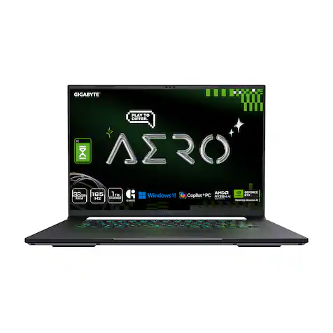 GIGABYTE - AERO X16 - Copilot+ PC - 16" 2560×1600 WQXGA AMD Ryzen Al 7 350 - 1TB SSD - 32GB DDR5 RAM GeForce RTX 5060 - Space Gray