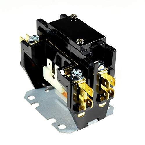 Alt View 1. HQRP - 30 Amp Single Pole 24 V AC Condenser Contactor Replacement for Carrier Payne Bryant Trane - black.
