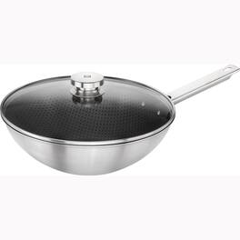 ZWILLING - Joy Plus 12-inch Nonstick Wok with Lid - Stainless Steel