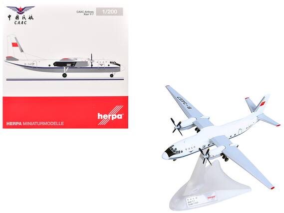 CAAC Airlines
Xian Y-7
1/200
B-3457
HERPA MINIATURMODELL
herpa
herpa
Xian Y-7
Scale 1:200