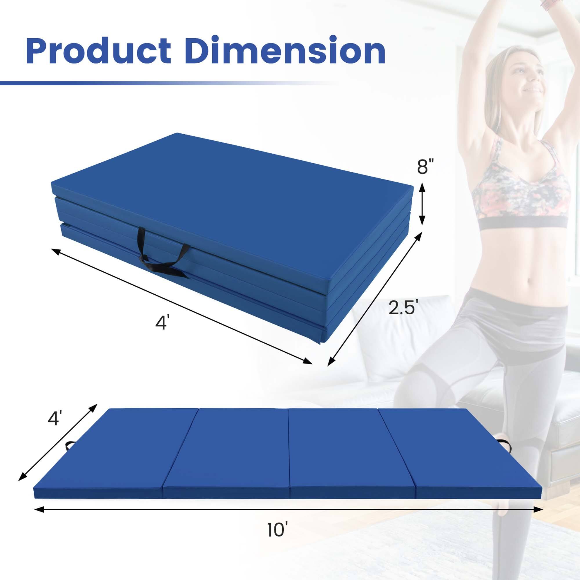 Product Dimension

8" x 4' x 2.5' (folded)

4' x 10' (unfolded)