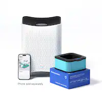 Mila - Air 3 Purifier with Overreactor Filter, HEPA 99.995%, 1.3lb Carbon for VOC, Smoke, Heavy Pollution, WiFi, 8 Sensors - White - Front_Zoom