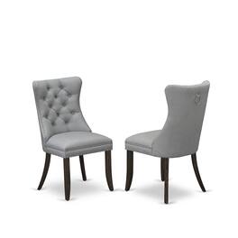 East West Furniture - Parson Dining Chairs - Brown