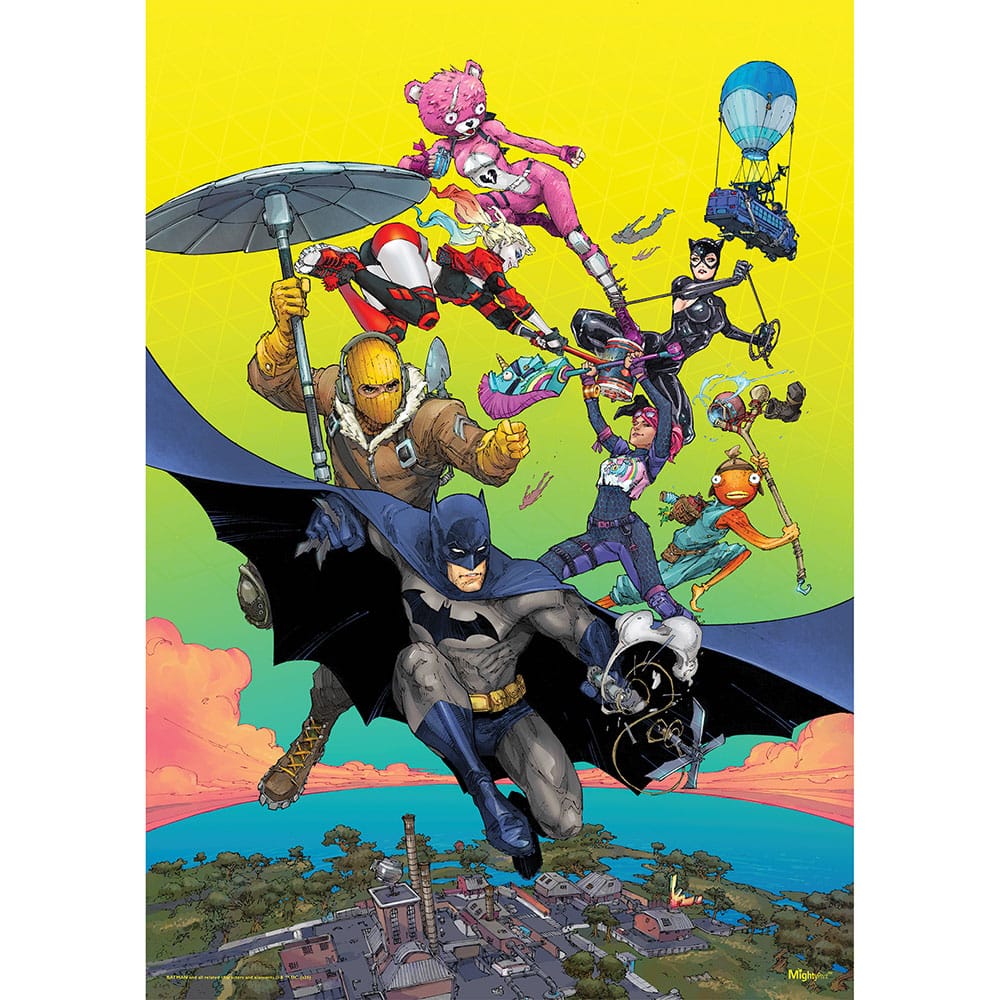 Trend Setters - Batman x Fortnite (Battle Royale) MightyPrint™ Wall Art MP17241148 - Multicolor