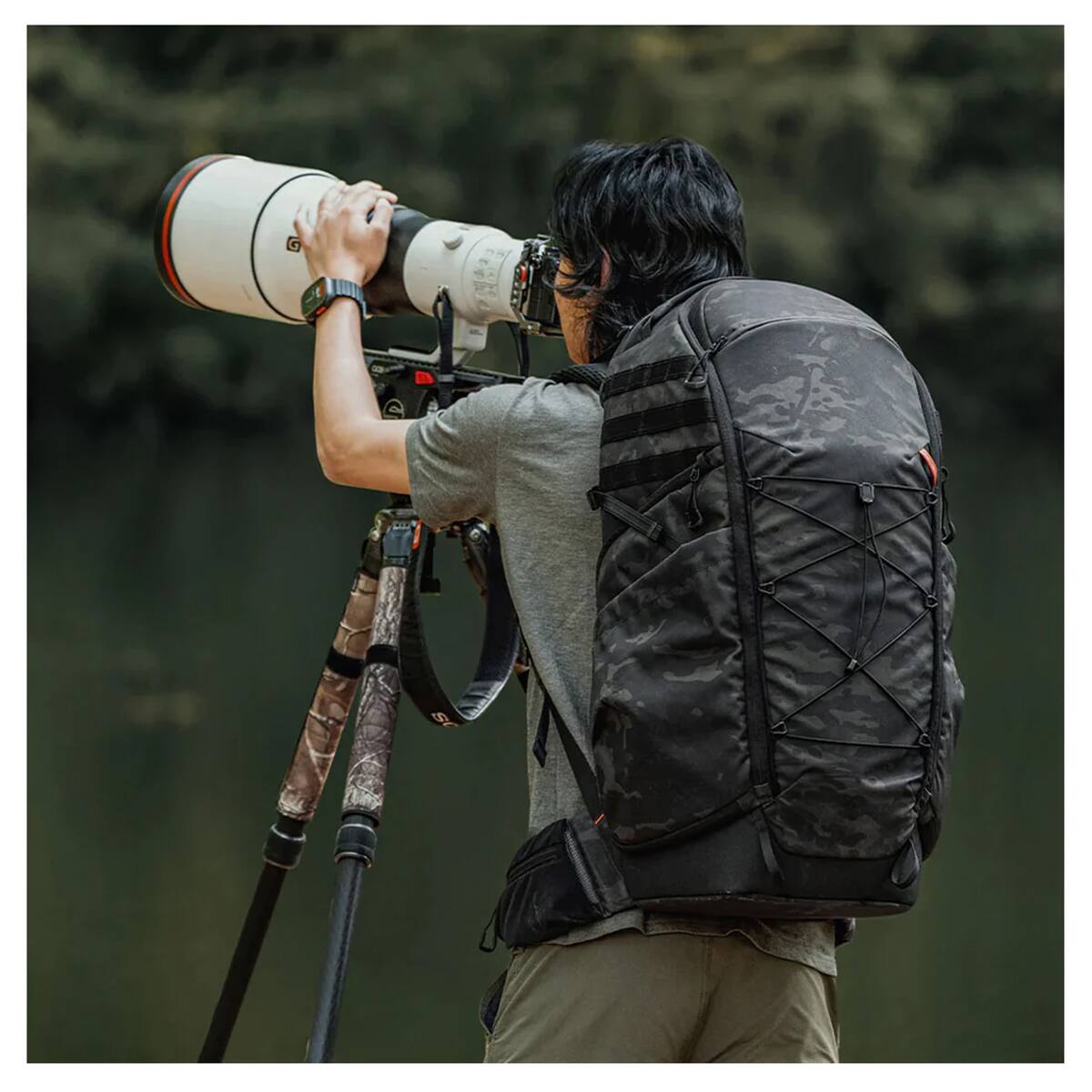 Alt View 3. PGYTECH - PGYTECH OnePro ST Camera Backpack, Night Camo.