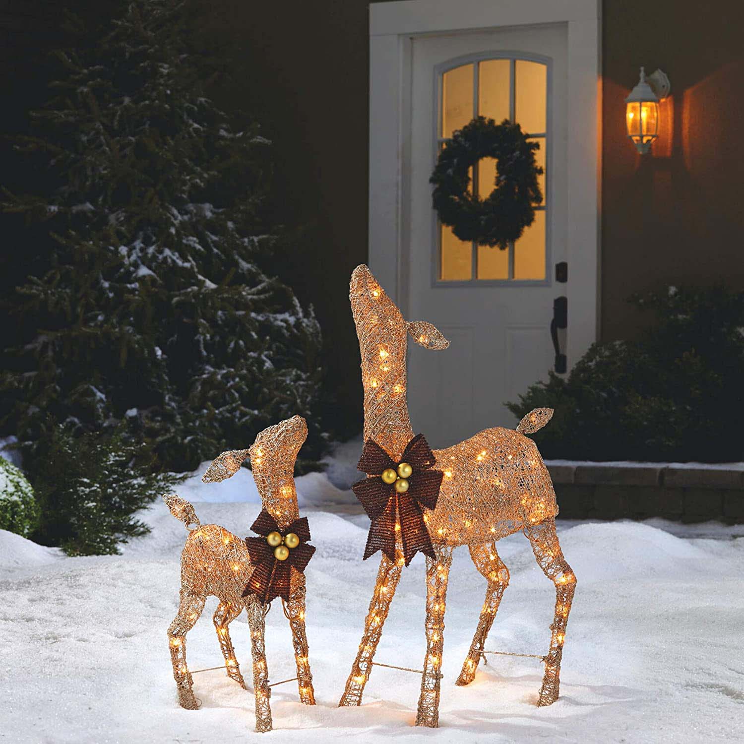 Alt View 10. NOMA - NOMA Christmas Deer 2.8 Ft Pre-Lit LED Outdoor Yard Decor Holiday Decoration - Gold.