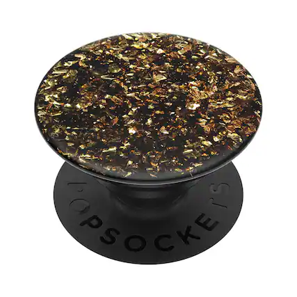 Front. PopSockets - PopSockets: PopGrip Expanding Stand and Grip with a Swappable Top for Phones & Tablets - Foil Confetti Gold - Foil Confetti Gold.
