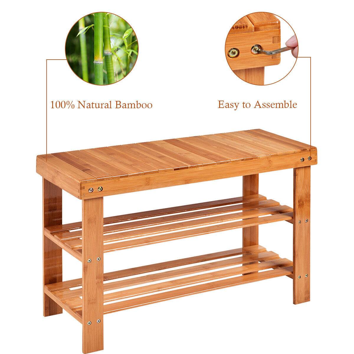100% Natural Bamboo Easy to Assemble