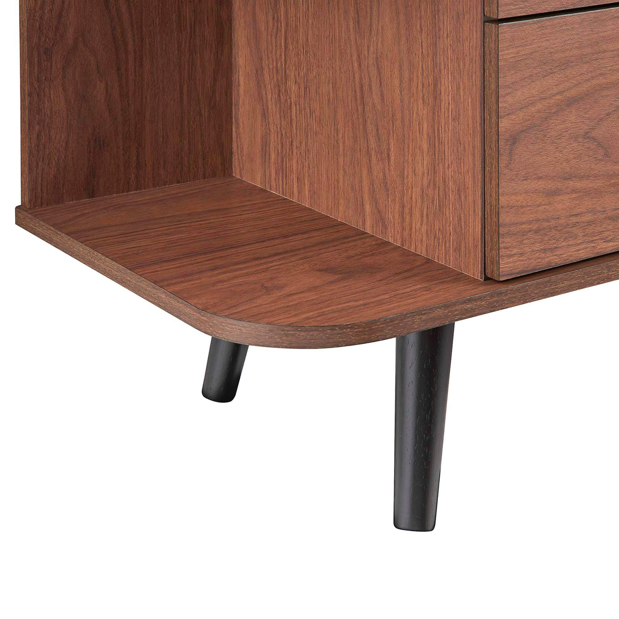 Alt View 5. Modway - Langston Open Display Storage Sideboard by Modway - Walnut Gray.