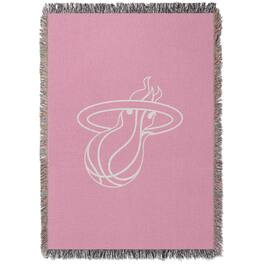 Chad & Jake - Miami Heat Woven Blanket - Pink