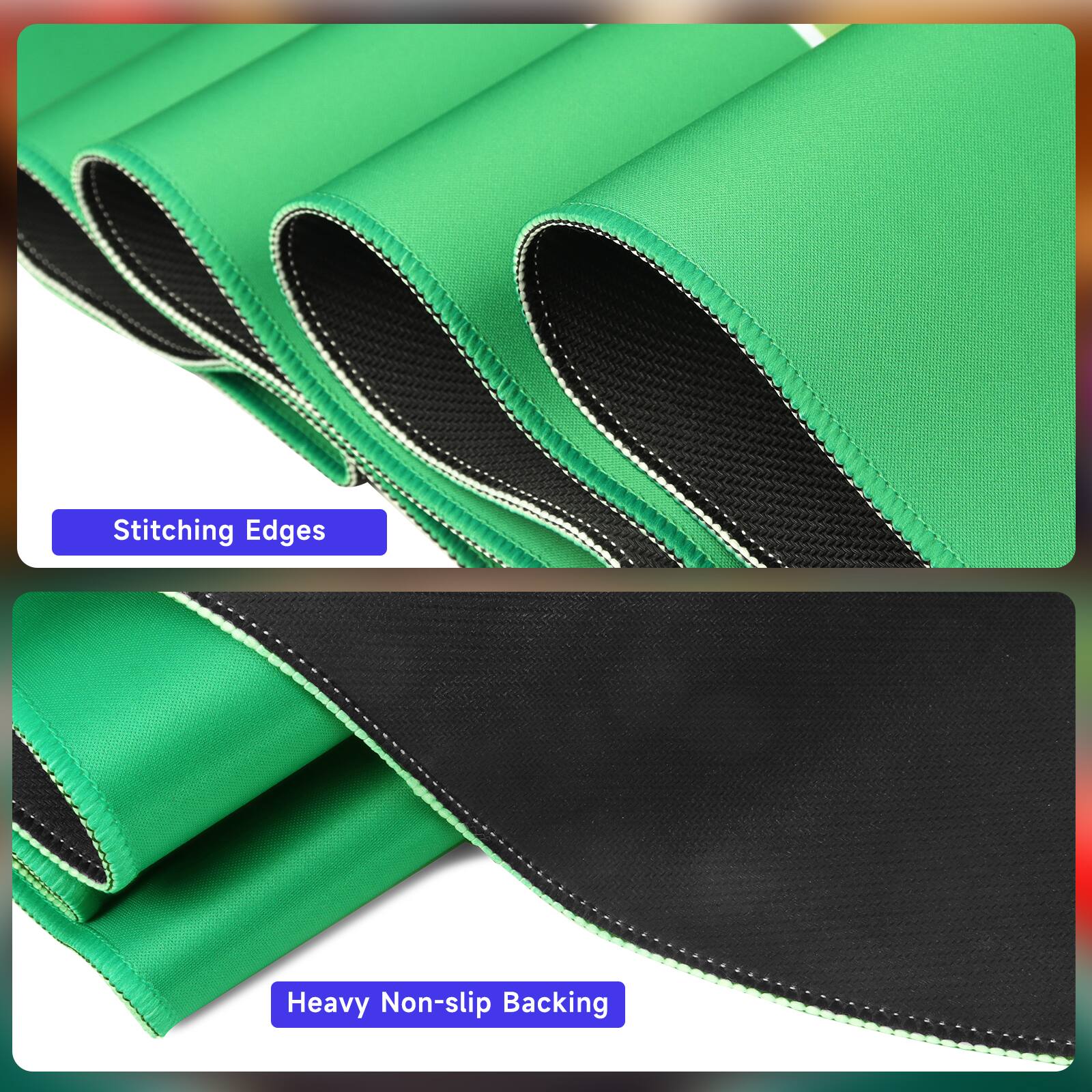 Stitching Edges
Heavy Non-slip Backing