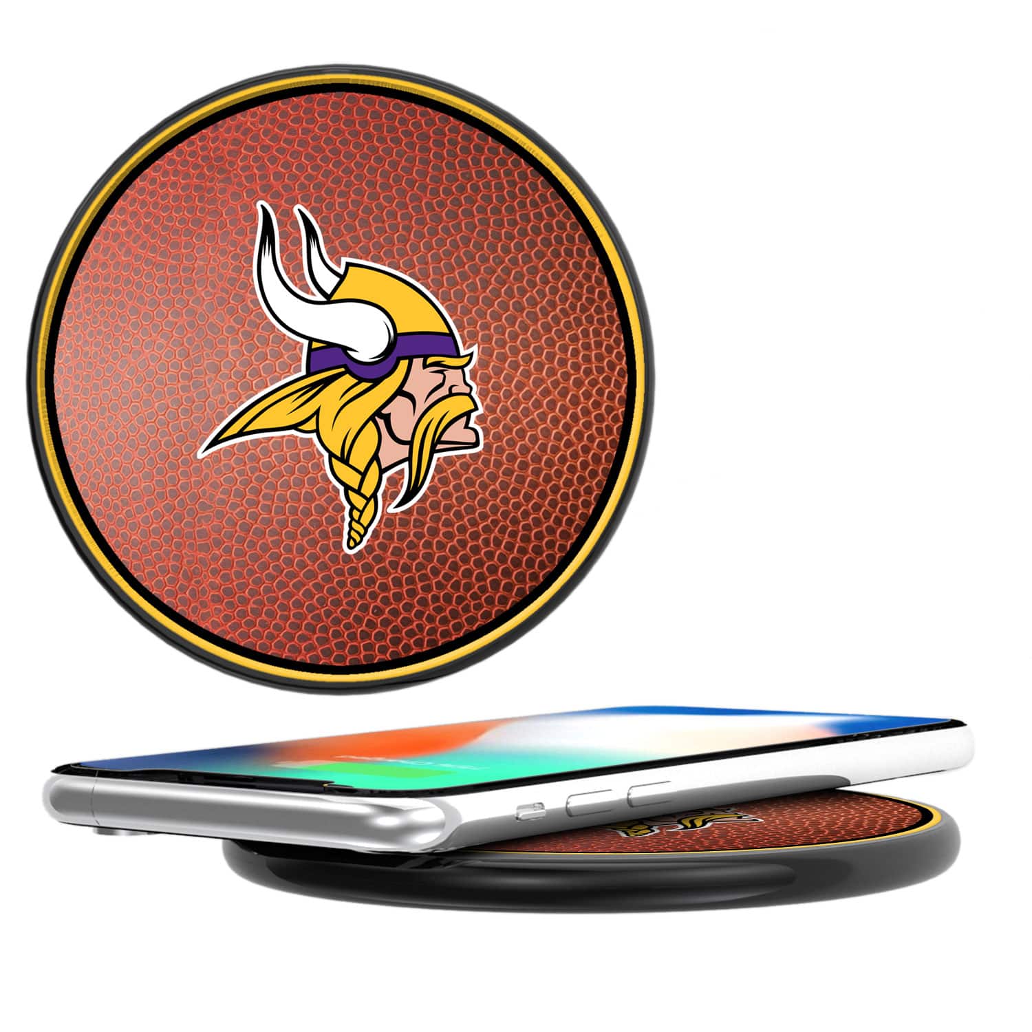 Keyscaper - Minnesota Vikings Wireless Cell Phone Charger - Multicolor