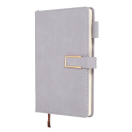 Unique Bargains - Lined Journal Notebook 8.3x5.7", A5 100 Pages 80GSM Soft PU Leather Daily Journal with Magnetic Closure - Purple