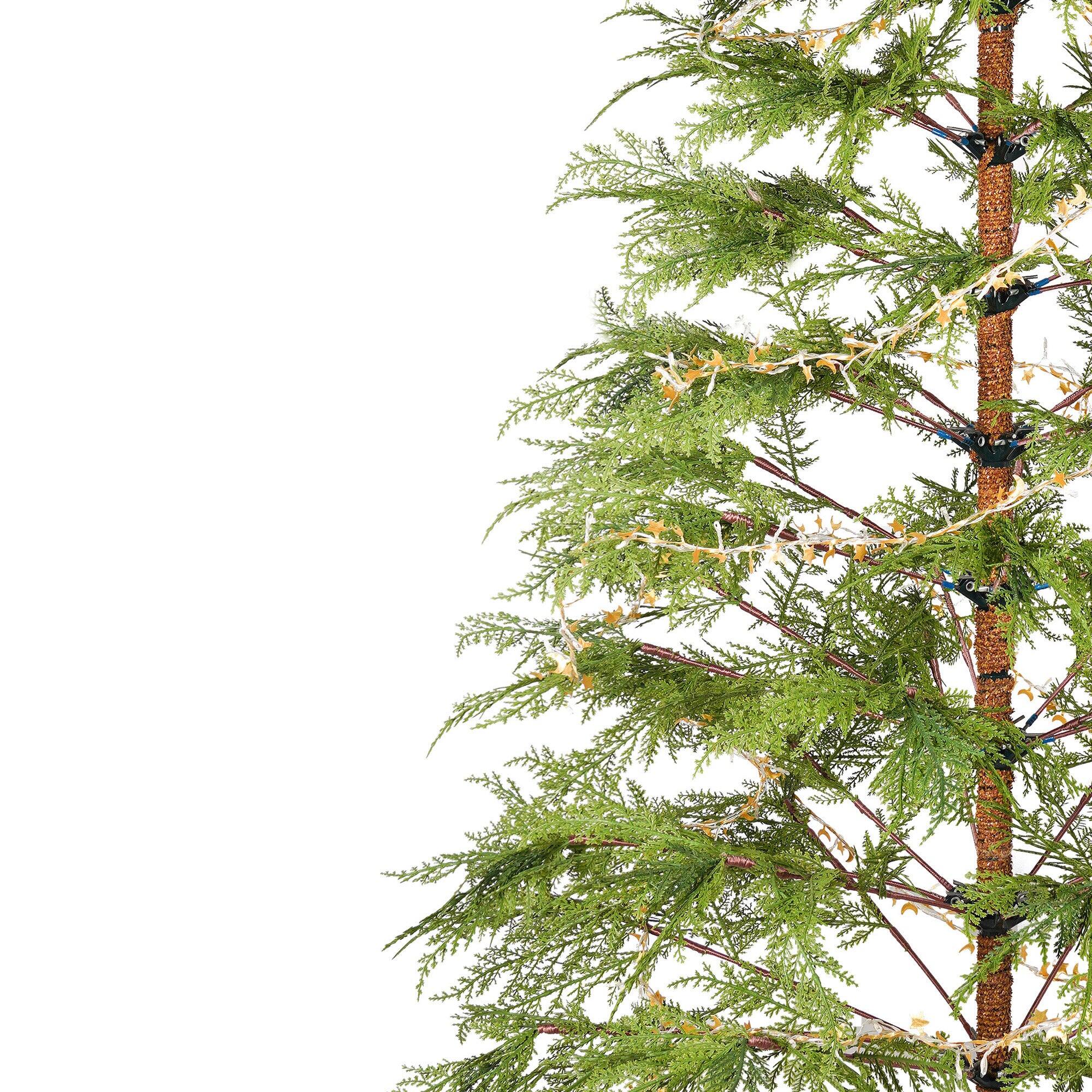 Alt View 8. BreeBe - 6 Feet Artificial Full Christmas Tree Includes LED Lights and Metal Stand - Green.
