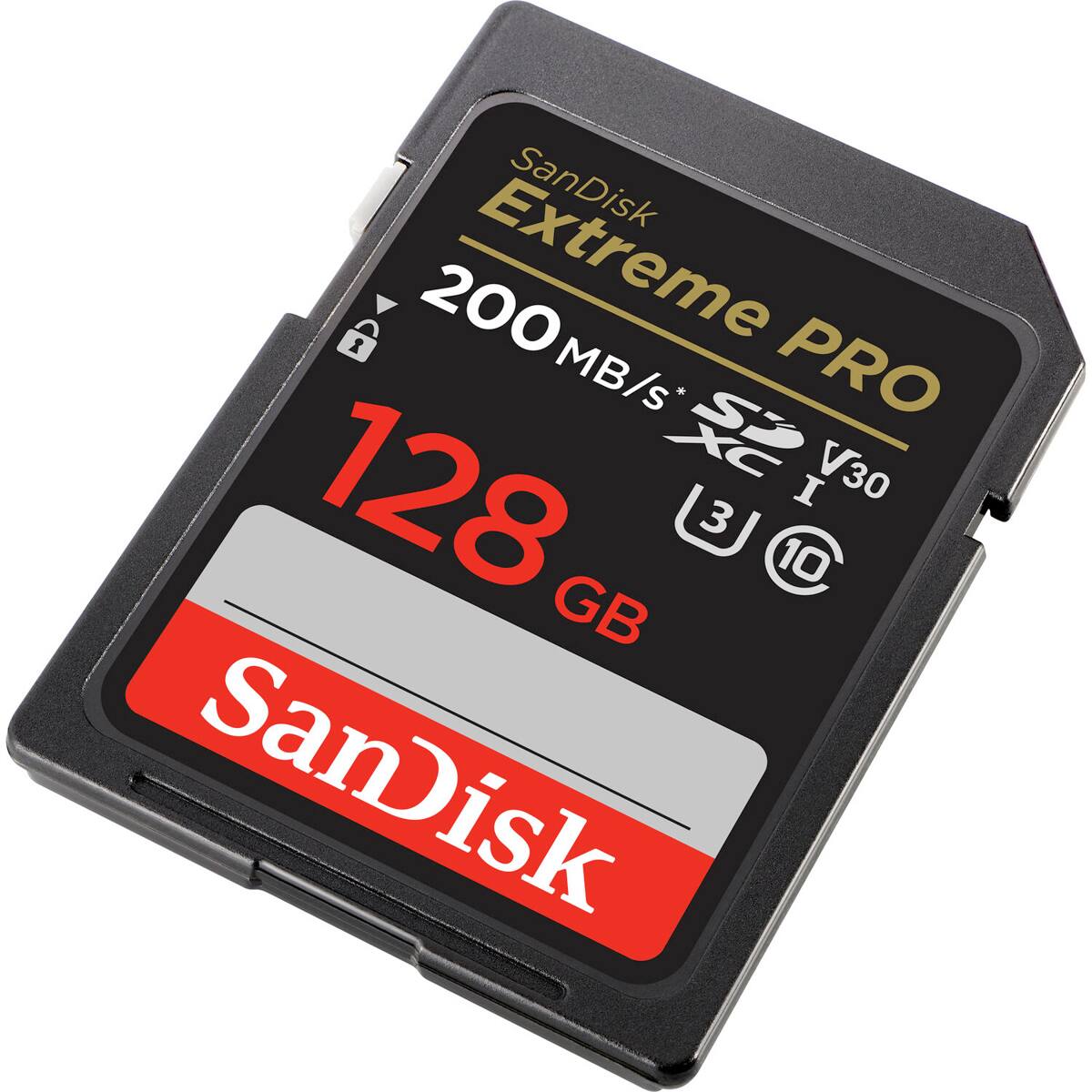 SanDisk Extreme PRO 128 GB 200 MB/s* SDXC V30