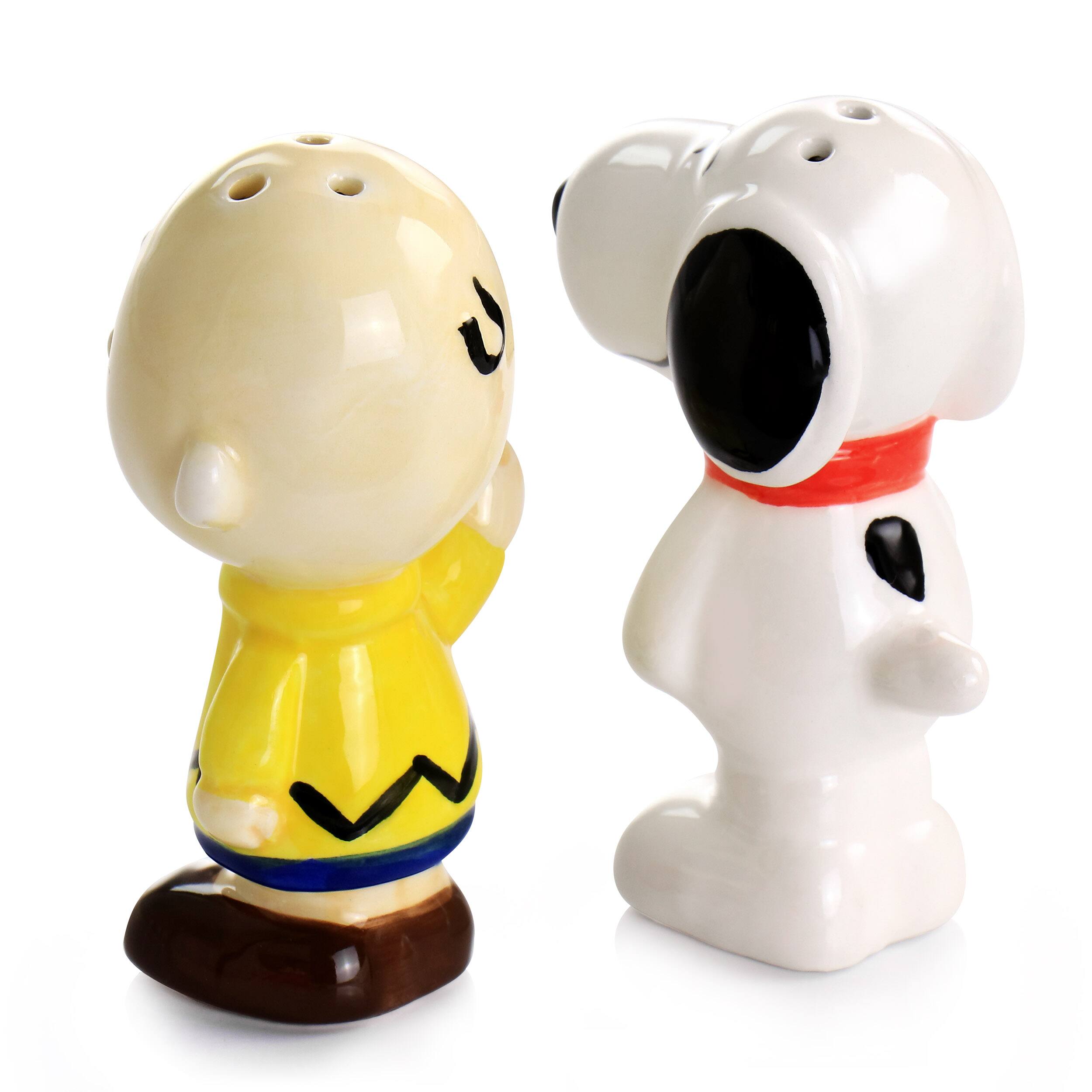 Alt View 2. Peanuts - Peanuts Classical Pals Charlie Brown and Snoopy Figurine Salt and Pepper Shaker Set - Multi.