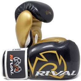 RIVAL - Boxing RB7 Fitness Plus Hook and Loop Bag Gloves - 2XL - Black/Gold