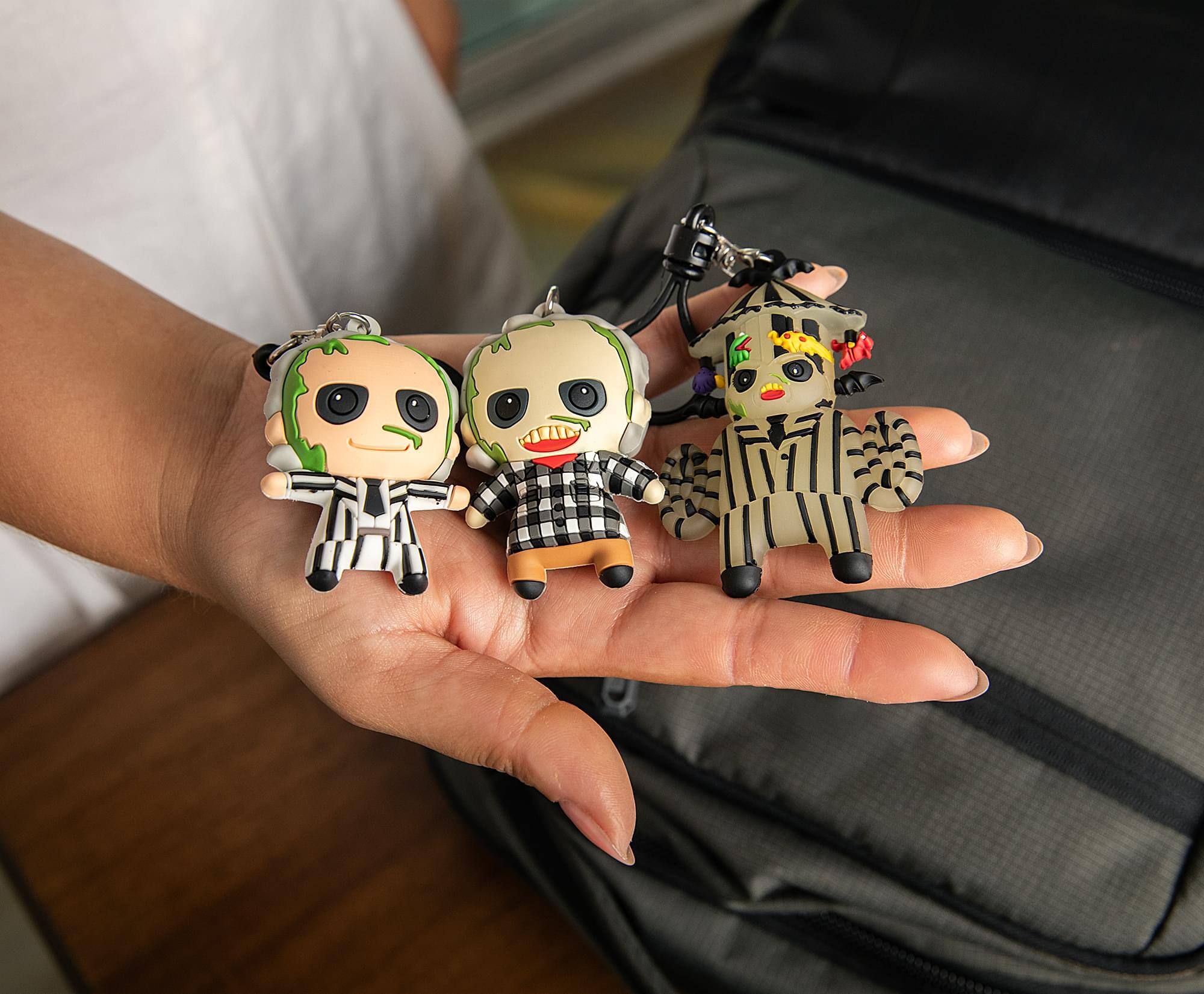 Alt View 4. Monogram - Beetlejuice 3D Foam Figural Bag Clip 3-Piece Collector’s Set - Multi-Colored.