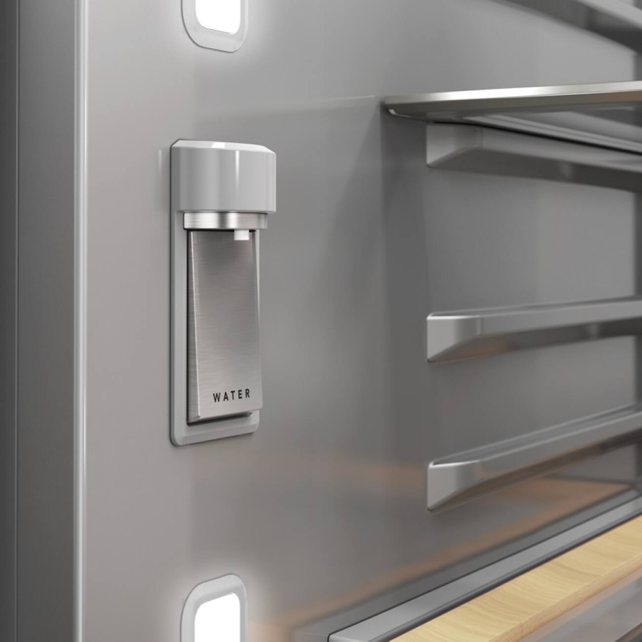 Alt View 13. KitchenAid - KitchenAid - 31 cu. ft. French Door Refrigerator with Interior Water and Ice - PrintShield Stainless.