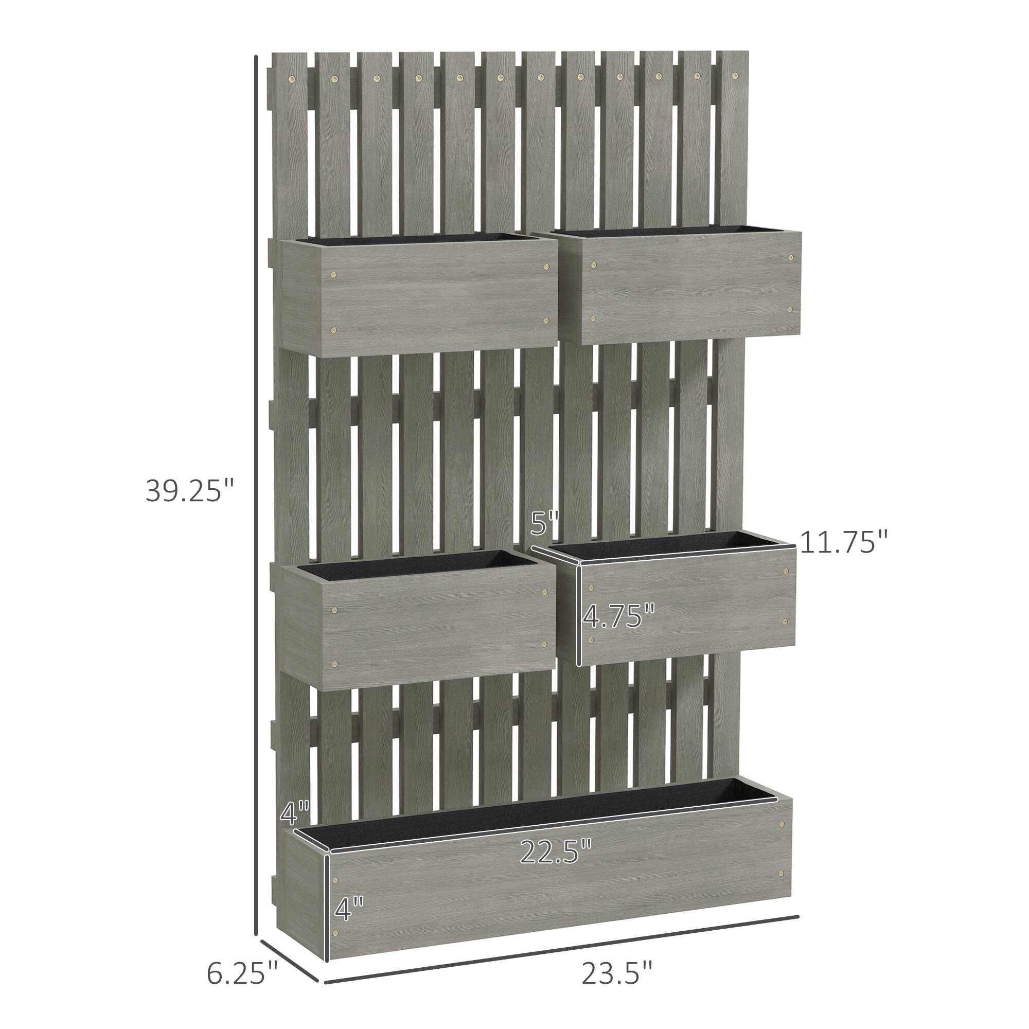39.25", 6.25", 4", 4", 22.50", 23.5", 11.75", 4.75"