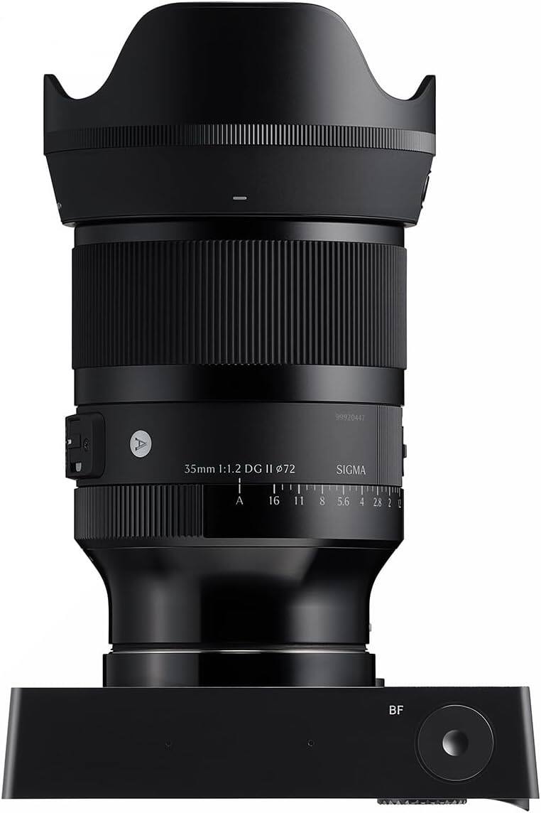 99920447  
35mm 1:1.2 DG II  
72  
A  
16 11 8 5.6 4 2.8 2  
SIGMA  
BF