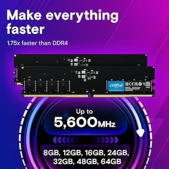 Micron Technology 8GB DDR5 SDRAM Memory Module Black - Best Buy Micron Technology 8GB DDR5 SDRAM Memory Module Black - Best Buy