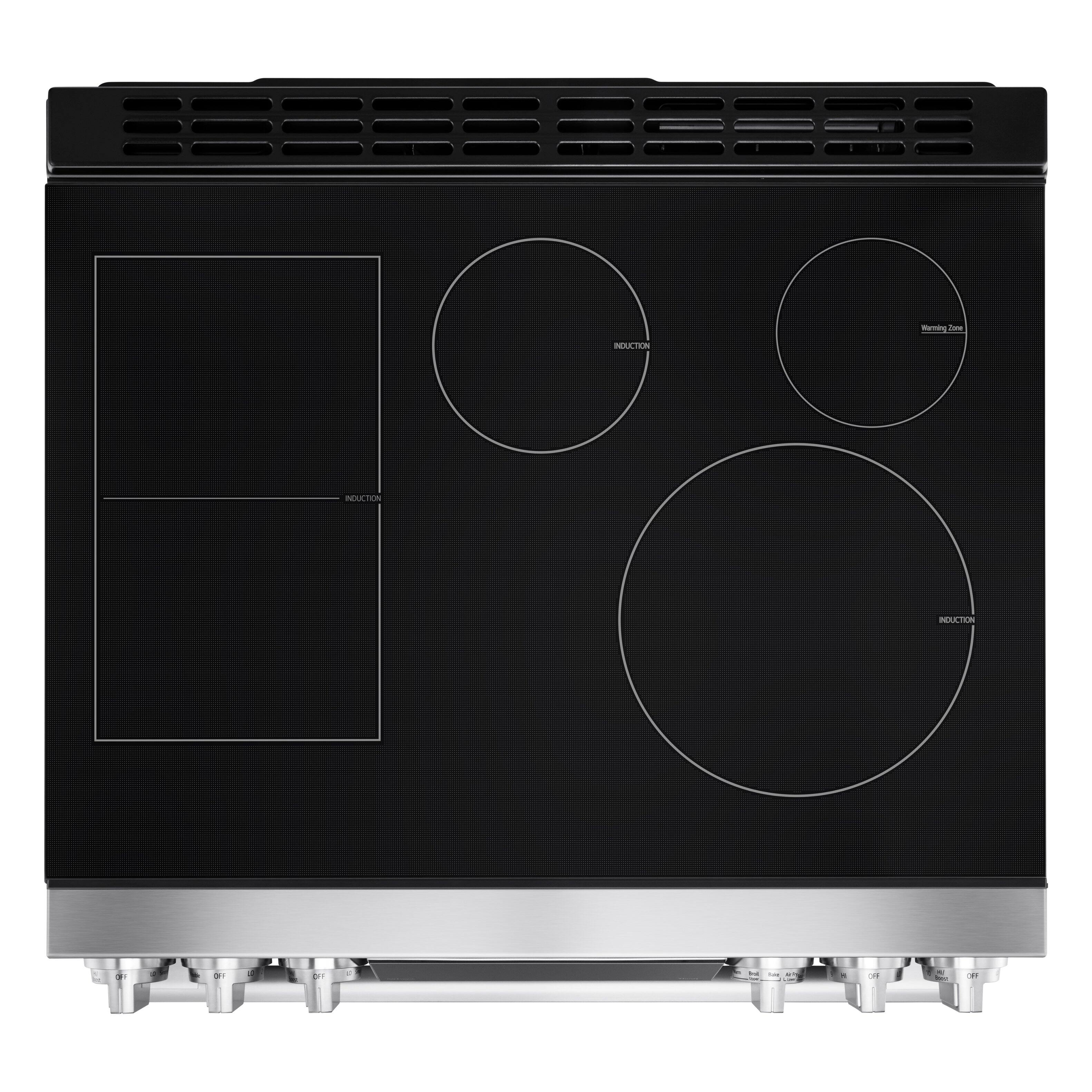 - INDUCTION
- INDUCTION
- INDUCTION
- Warming Zone
- OFF
- OFF
- OFF
- OFF