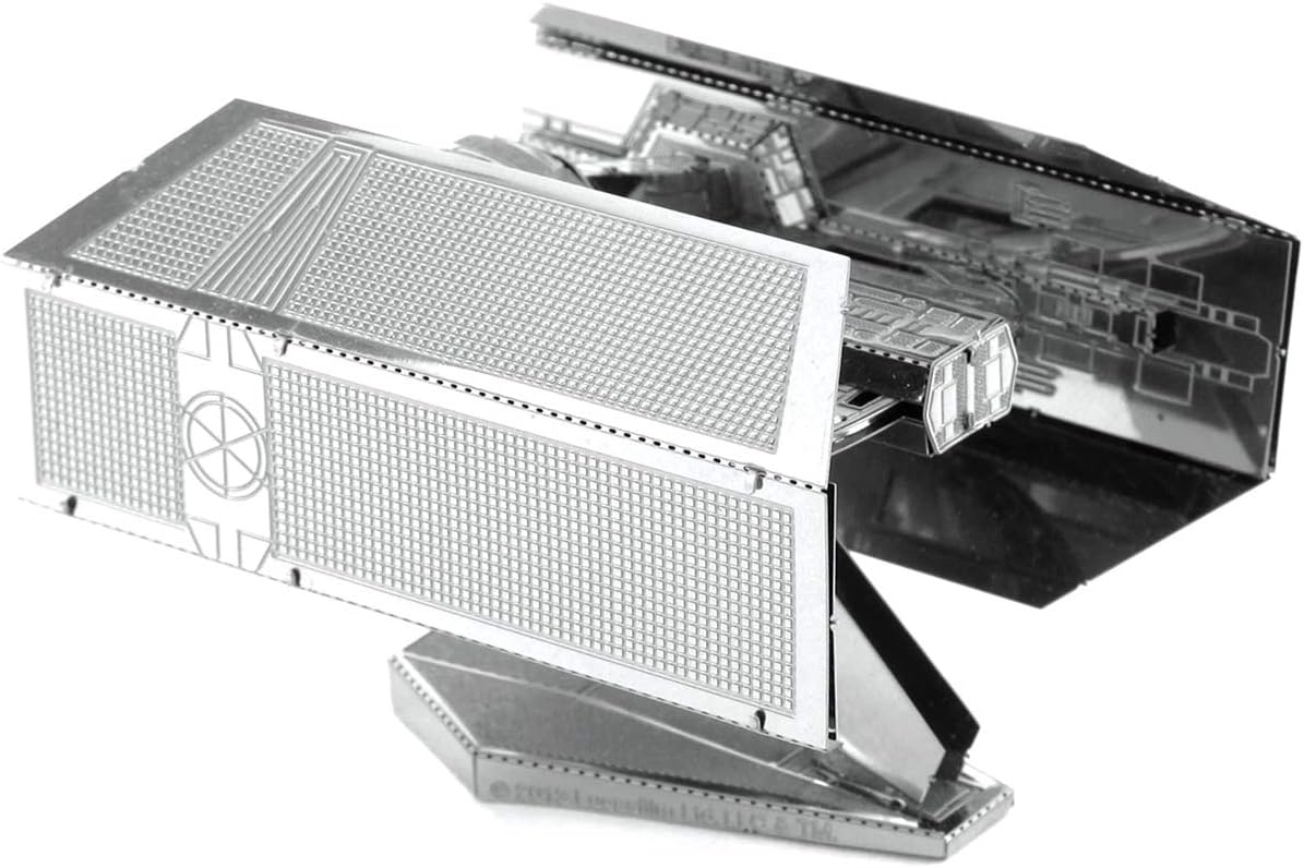 Alt View 2. Metal Earth - Metal Earth Star Wars OT Darth Vader's Tie Fighter 3D Metal Model Kit - Silver.