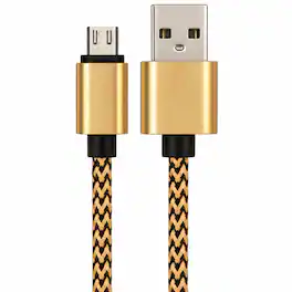 Sanoxy - 1M / 3FT Micro USB Fast Charger Data Sync Cable Cord - Gold