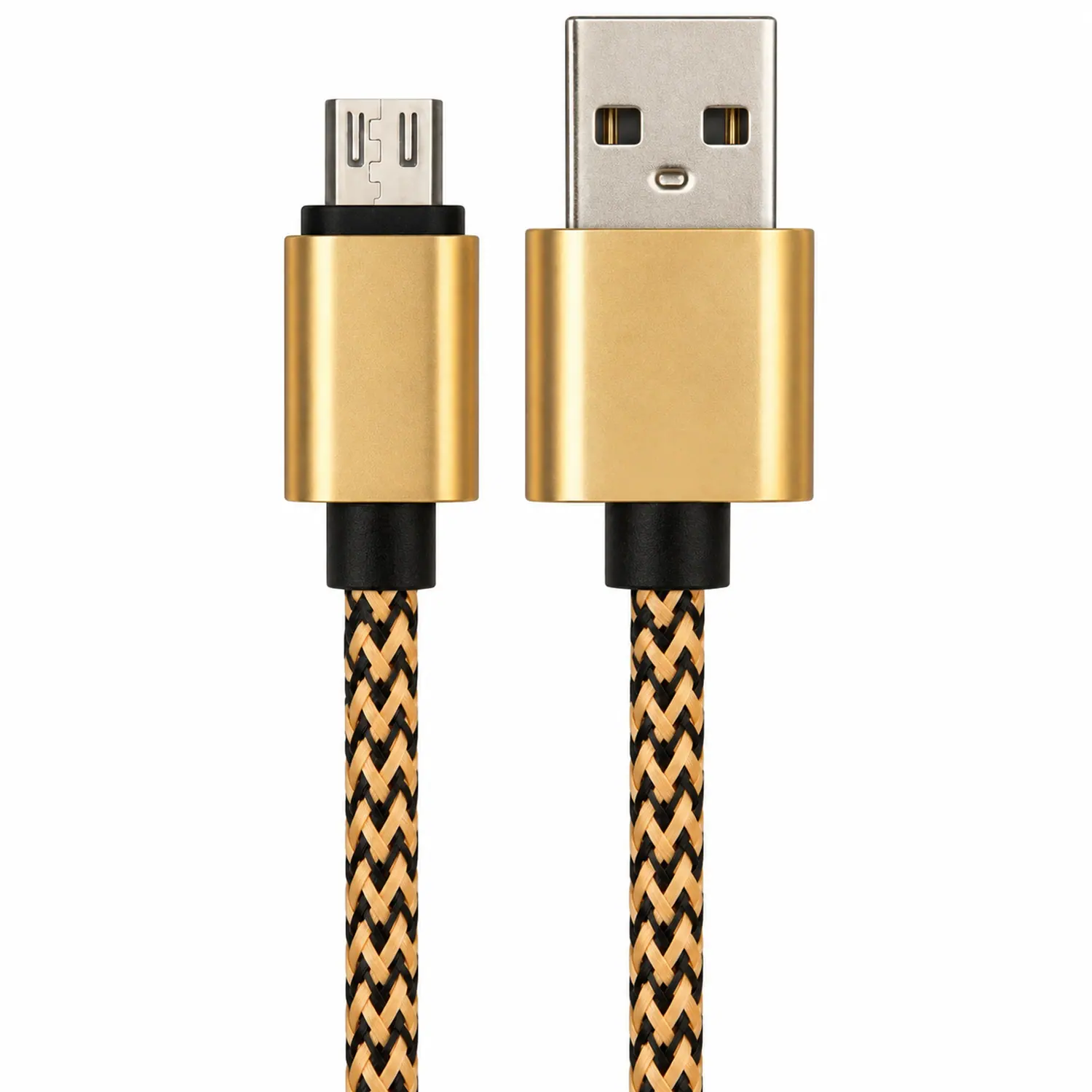 Front. Sanoxy - 1M / 3FT Micro USB Fast Charger Data Sync Cable Cord (Gold) - Gold.
