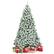 Alt View 19. Costway - 7.5FT Snow Flocked Artificial Christmas Tree Hinged w/1346 Tip and Foldable Base - Green/White.