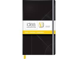 TOPS - Oxford Idea Collective Hardcover Journal, 5" x 8.25", Wide Ruled, 240 Pages - Black