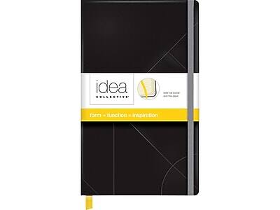 TOPS - Oxford Idea Collective Hardcover Journal, 5" x 8.25", Wide Ruled, 240 Pages (56872) - Black