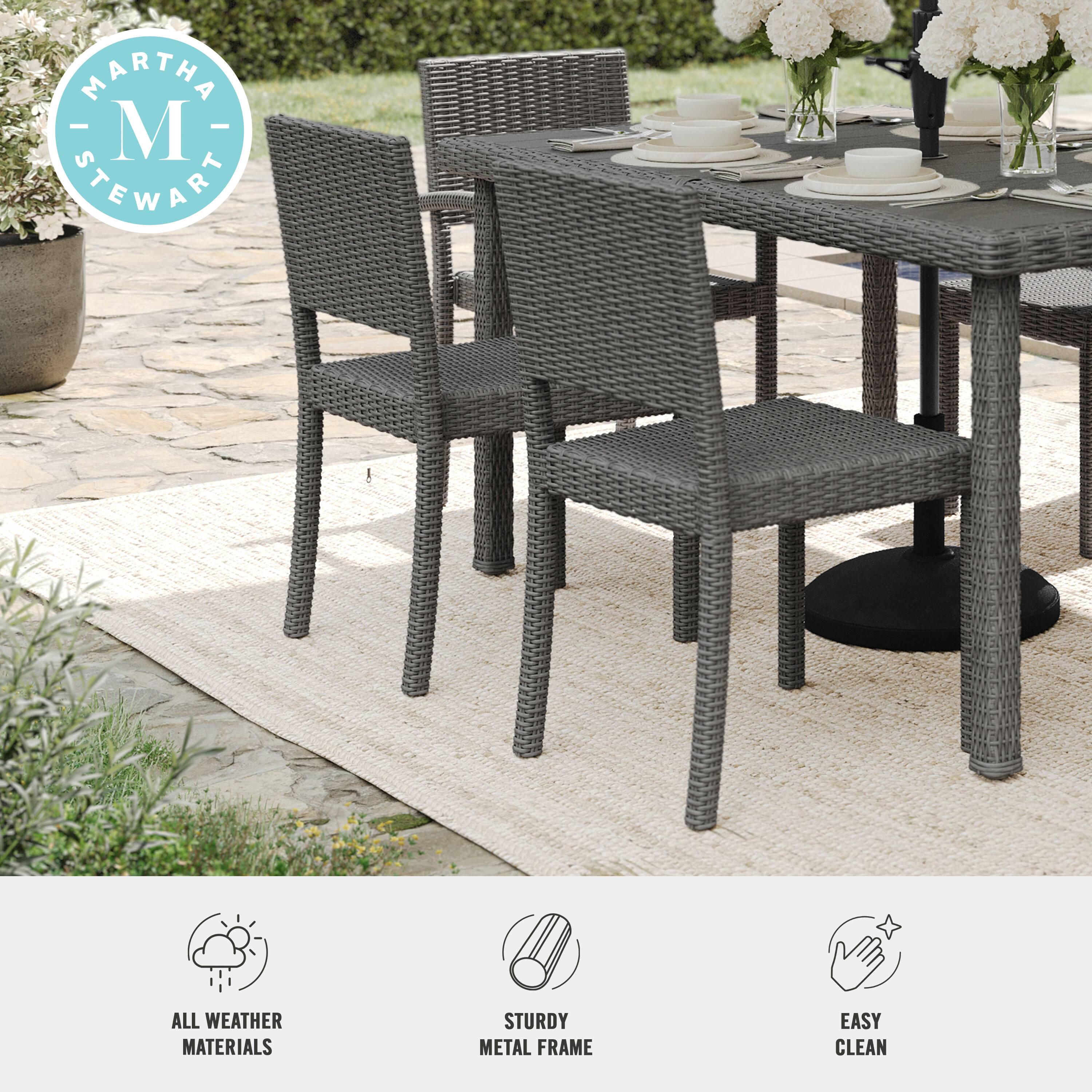 MARTHA STEWART

ALL WEATHER MATERIALS  
STURDY METAL FRAME  
EASY CLEAN