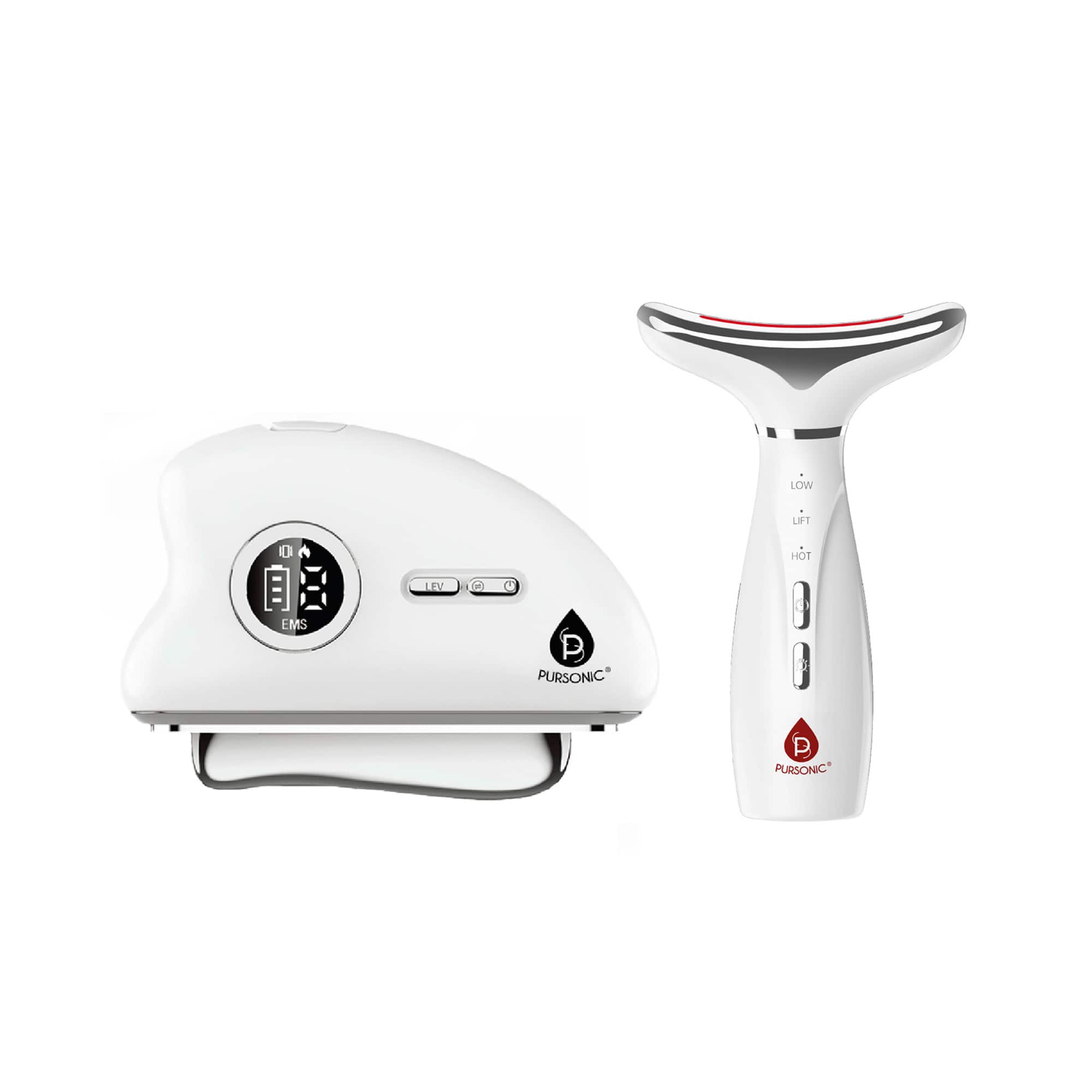 Pursonic - 7-in-1 LED Light Therapy Beauty Device & Sculpting Wand