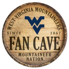 WinCraft - West Virginia Mountaineers 14'' Circular Wood Sign - Multicolor