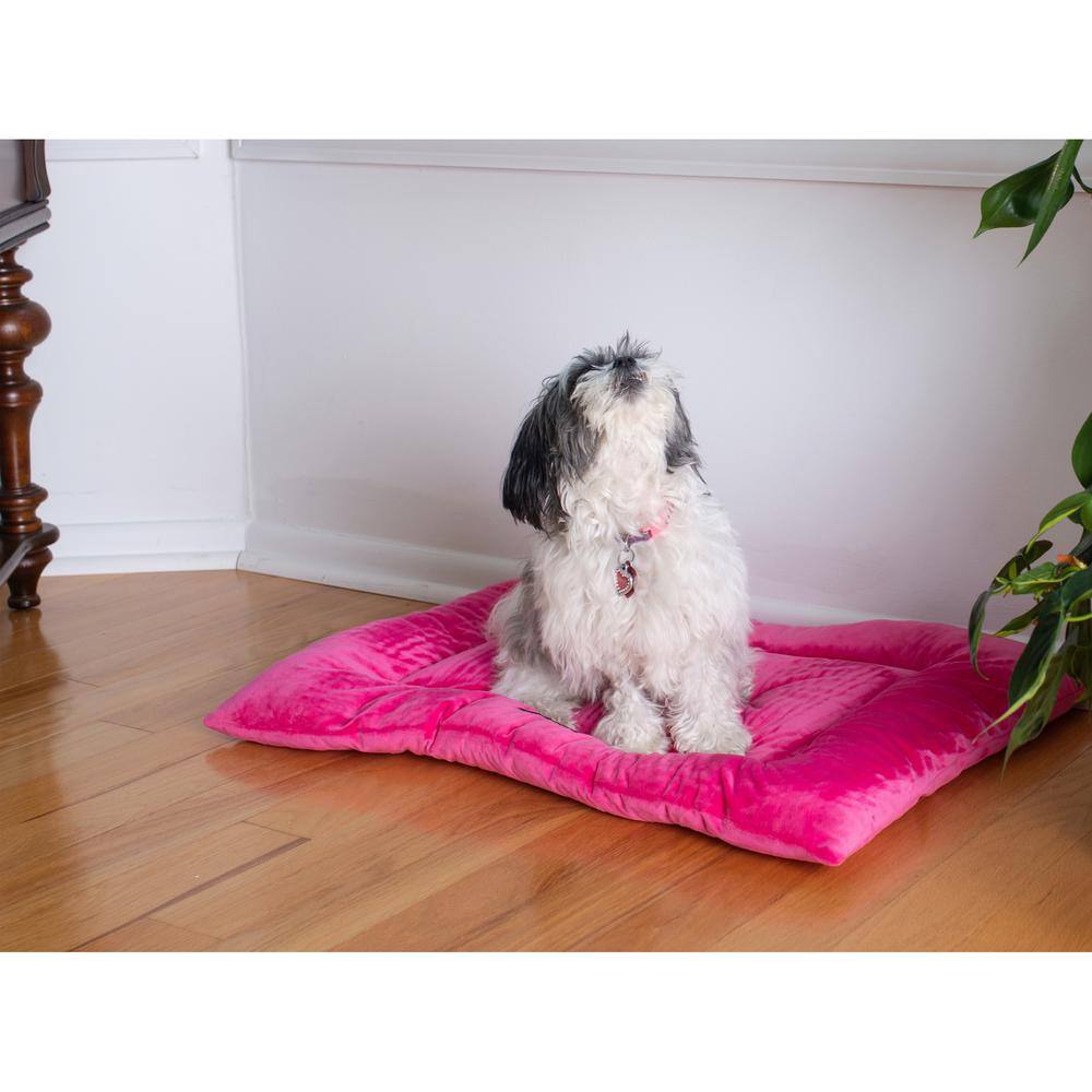 Alt View 1. Armarkat - Medium Pet Bed Mat With Poly Fill Cushion In Vibrant Pink - Pink.