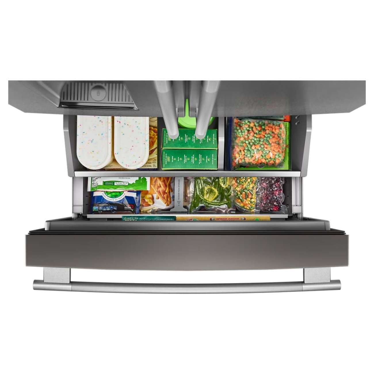 Alt View 11. KitchenAid - KitchenAid - Counter-Depth French Door Refrigerator with Intelligent Auto Fill - PrintShield Stainless.