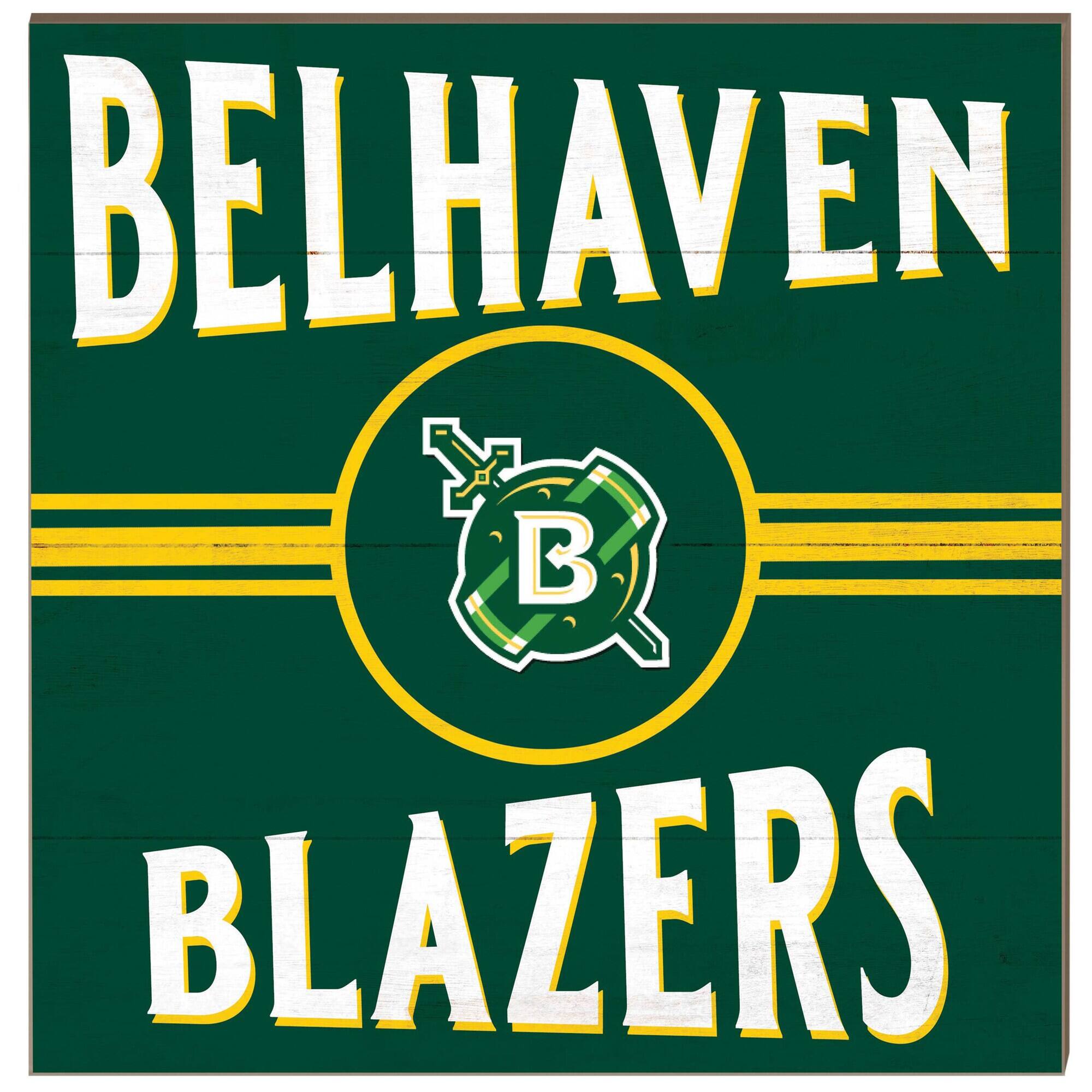 Belhaven Blazers 10'' x 10'' Retro Team Sign