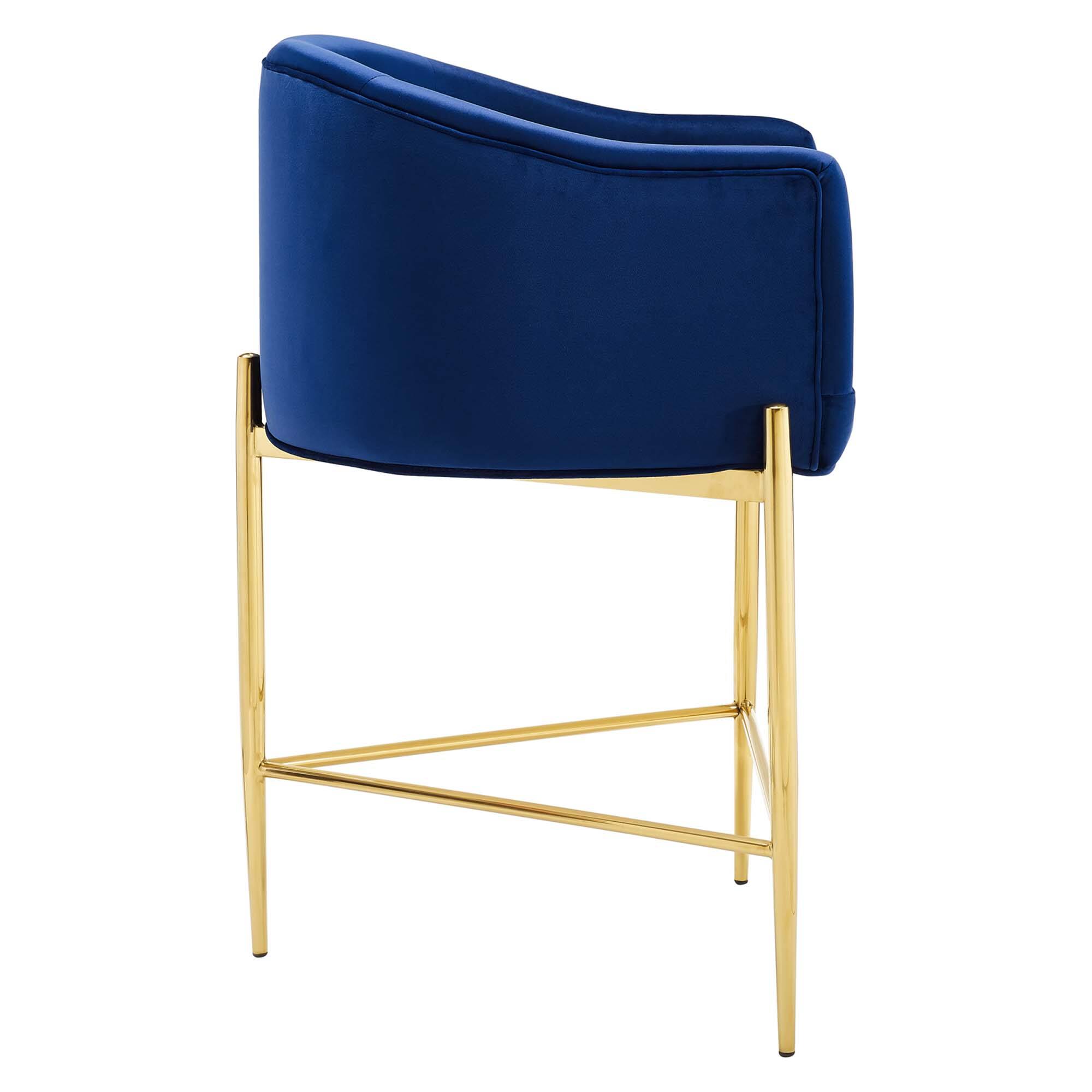 Alt View 1. Modway - Savour Tufted Counter Stool by Modway - Navy.