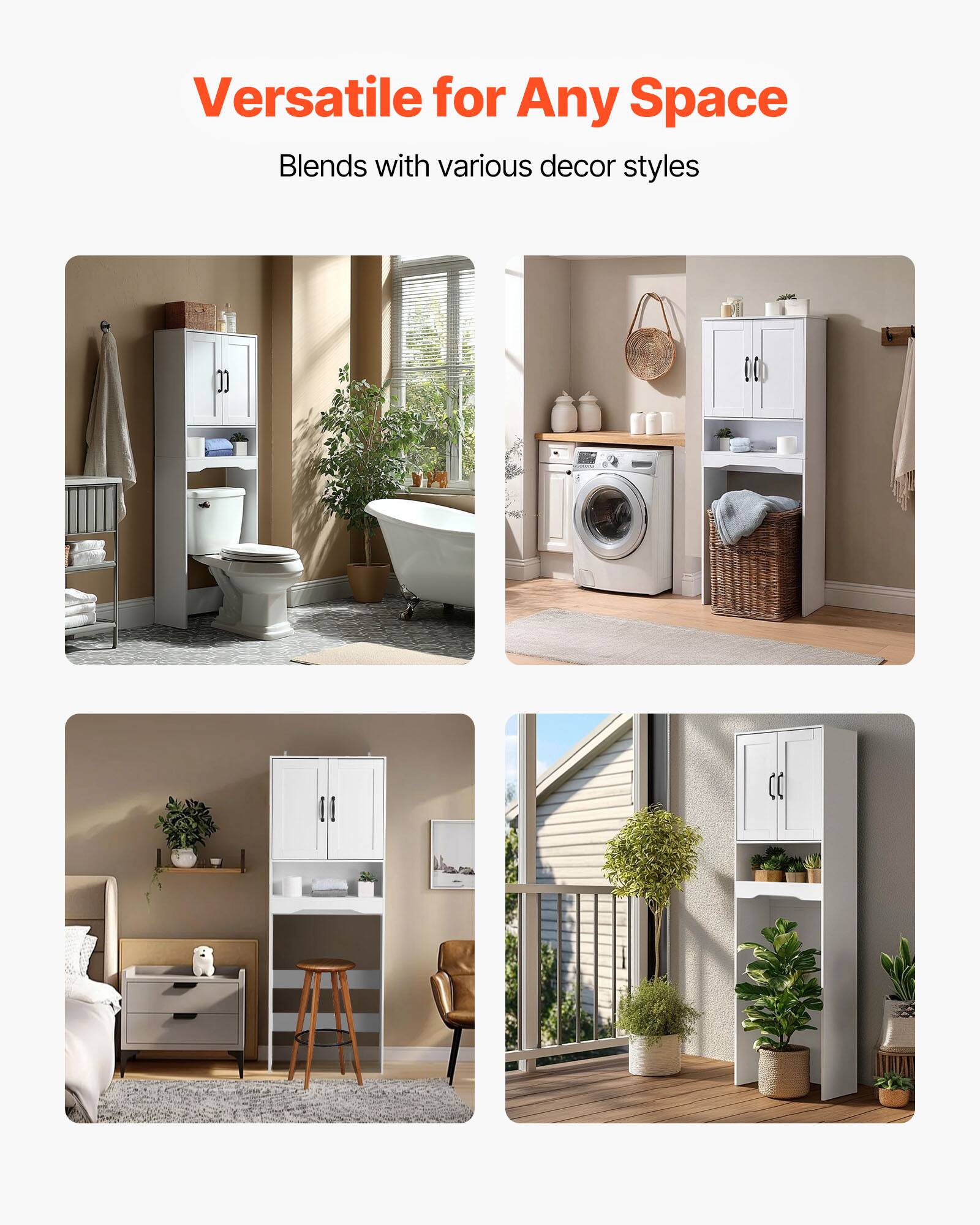 Versatile for Any Space  
Blends with various decor styles