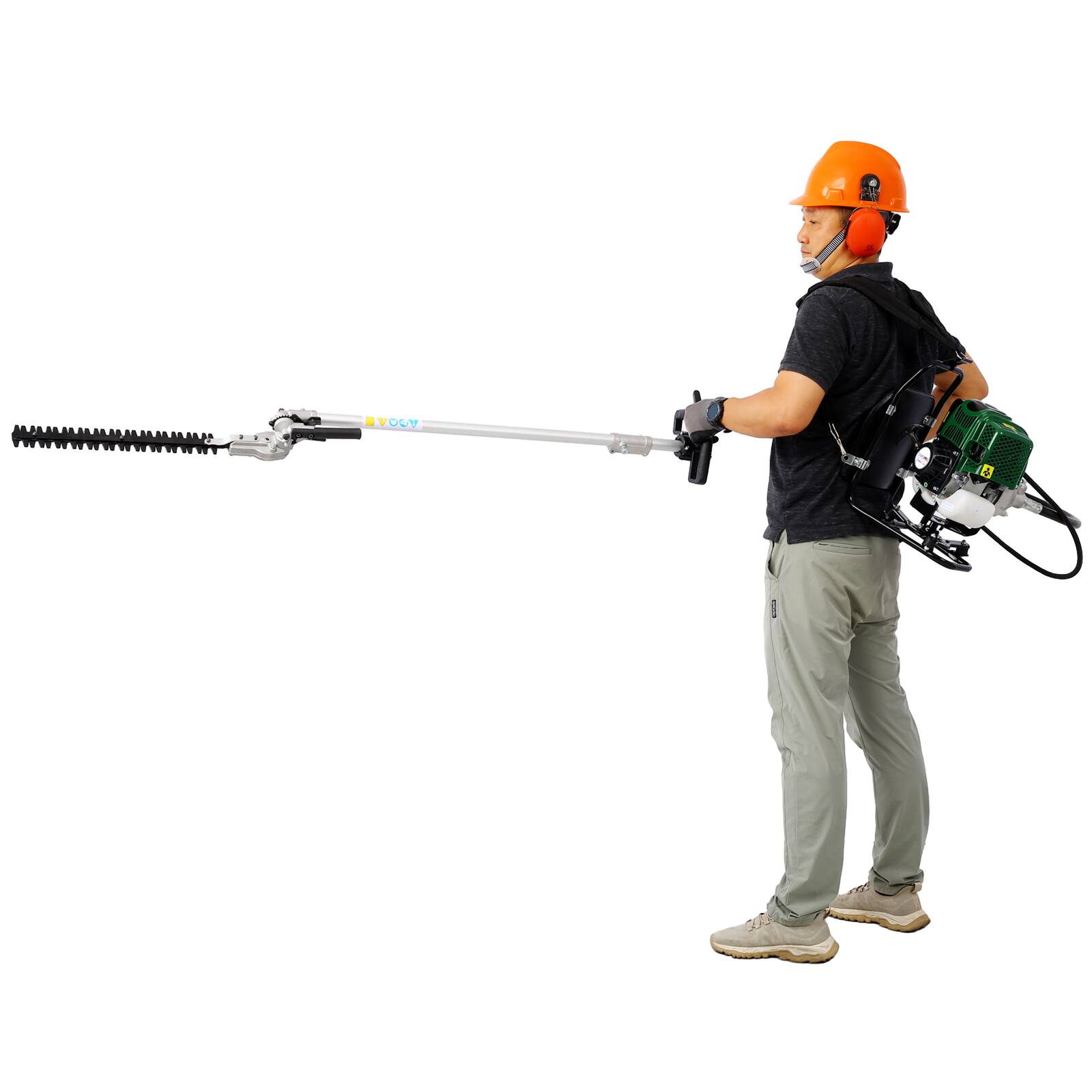Alt View 6. LOVMOR - 31CC 4 Stroke Backpack 4 In 1 Multi Functional Garden Tool System EPA Compliant.