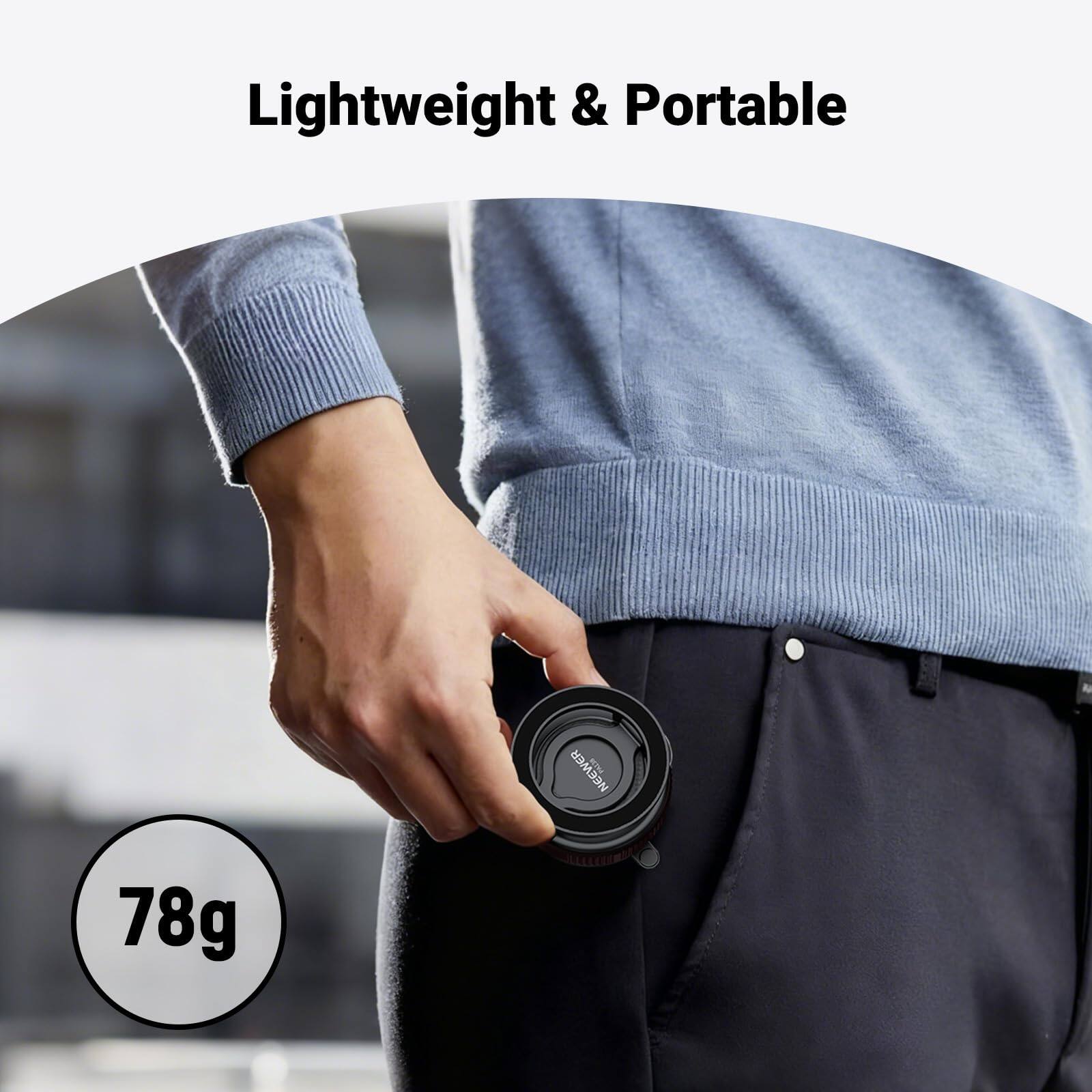 Lightweight & Portable

78g
