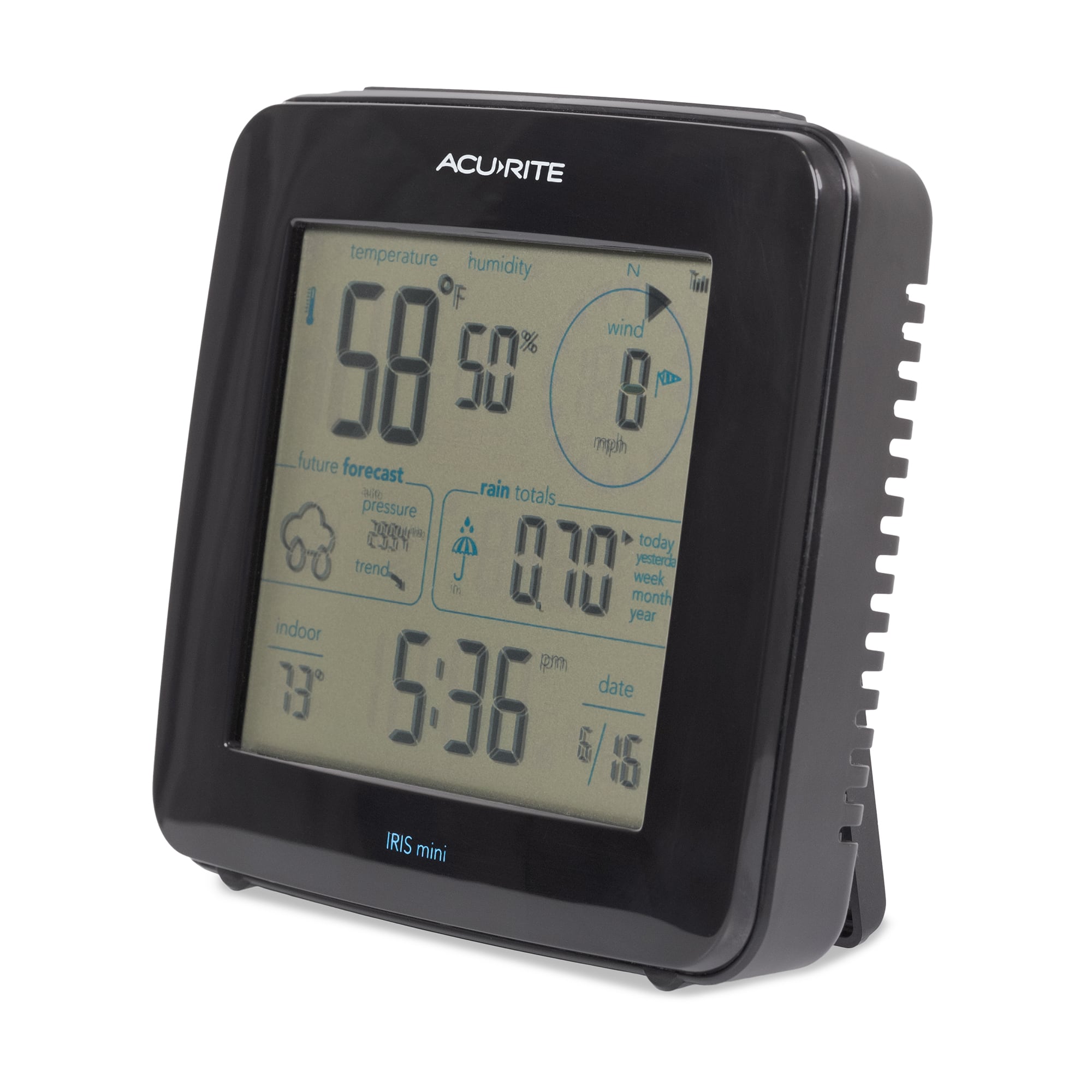 Alt View 11. AcuRite - Iris (5-in-1) Weather Station - White/Black.