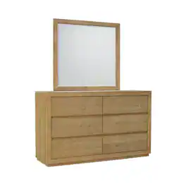 Alpine Furniture - Harper Mirror - Light Oak