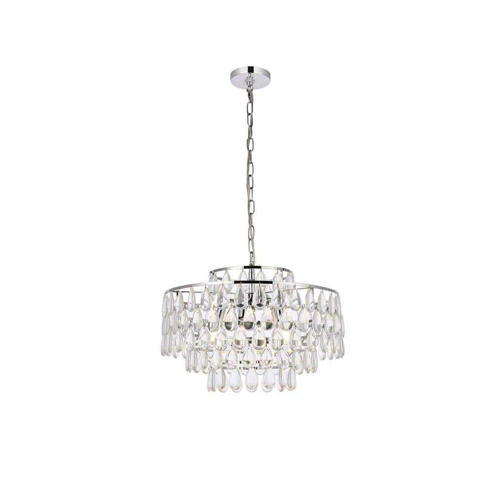 Elegant Lighting - Mila 20 inch pendant in - Chrome price history on PriceWatchPro